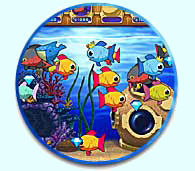 Insaniquarium arcade game: Watch out for sushi loving aliens as you build and maintain your fish collection.